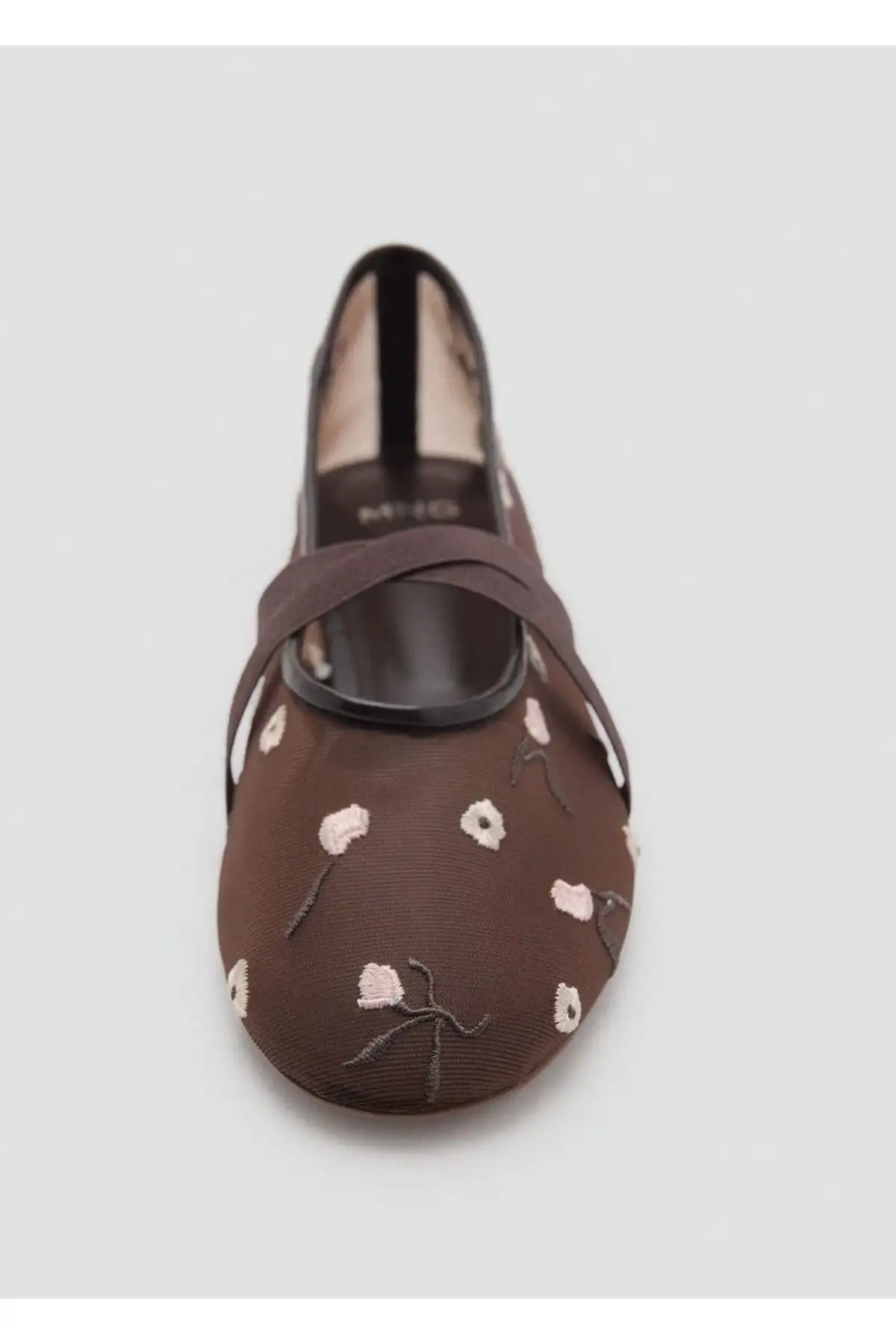 کفش تخت زنانه بابت کفی ضربدری و با گلدوزی شده - 5821 کفش تخت زنانه بابت کفی ضربدری و با گلدوزی شده - 5821