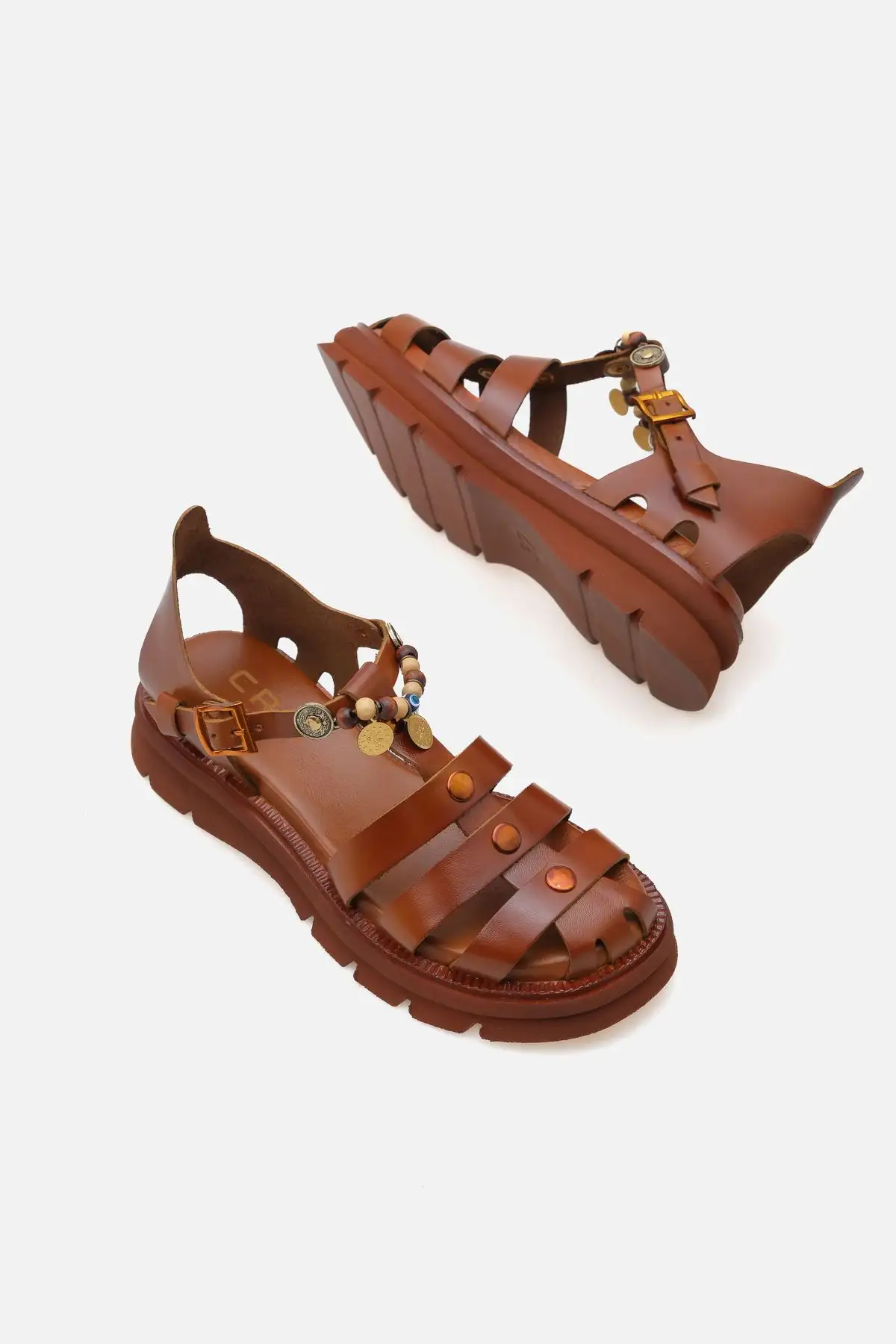 کفش صندل زنانه - روزمره   چرم طبیعی - 7054 کفش صندل زنانه - روزمره چرم طبیعی - 7054