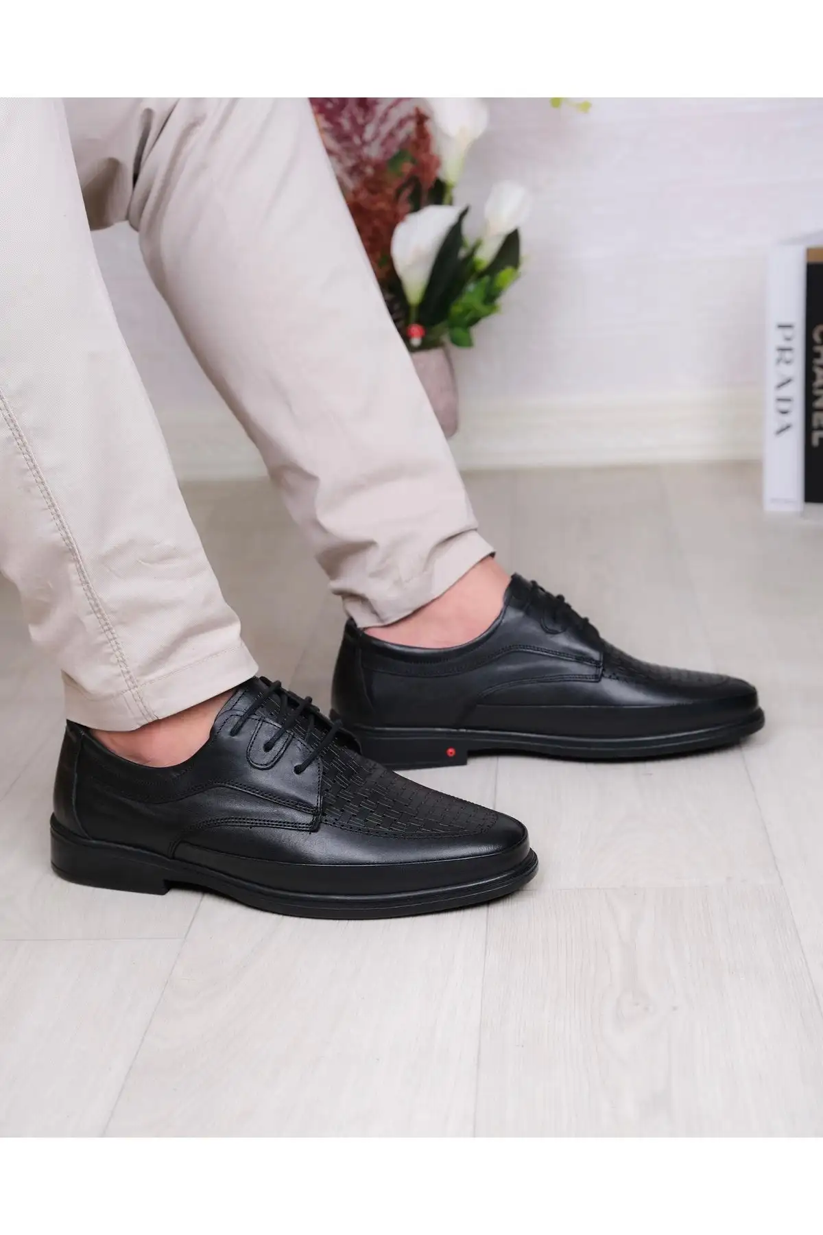 کفش رسمی مردانه بسیار سبک و نرم از چرم طبیعی - 7035