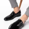 کفش رسمی مردانه دستگاه عروسی و لباس شب، مناسب برای کت و شلوار، کلاسیک ، چرم براق، جیر و مات - 7016