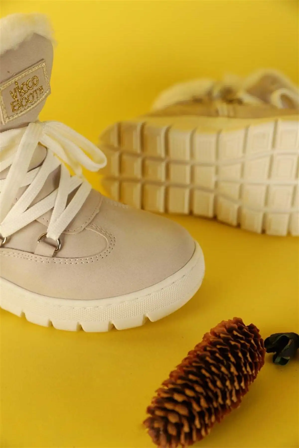 بوت بچگانه کفش  دخترانه کپا بژ سایز 22-30 - 6135 بوت بچگانه کفش دخترانه کپا بژ سایز 22-30 - 6135