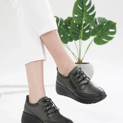 کفش ورزشی روزمره زنانه چرمی میرا اورتوپدیک مناسب برای پاشنهدرد - 5549