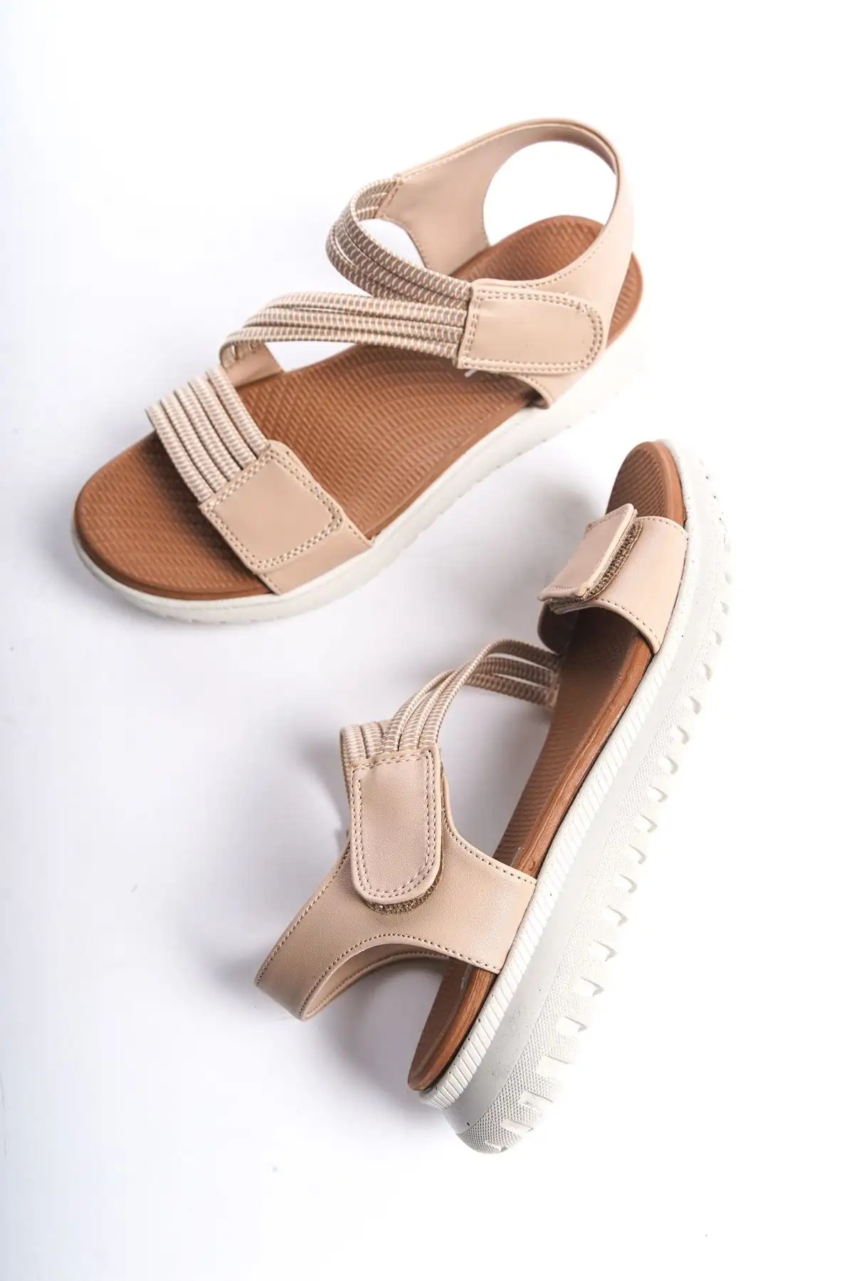 کفش صندل زنانه سندل اورتپدیک روزمره  گارانتی دار D458 - 6415 کفش صندل زنانه سندل اورتپدیک روزمره گارانتی دار D458 - 6415