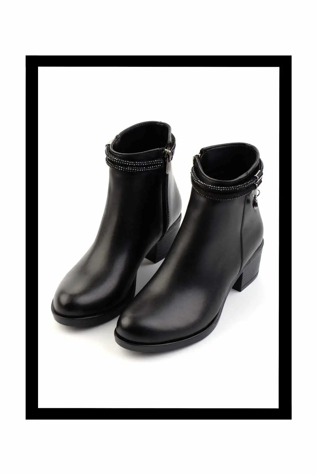 بوت و نیم بوت زنانه   پشیده  مشکی K02003040009 - 6188 بوت و نیم بوت زنانه پشیده مشکی K02003040009 - 6188