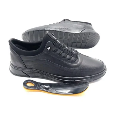 کفش سایز بزرگ مردانه تمام اورتopedیک چرم طبیعی بایکارا - 6209