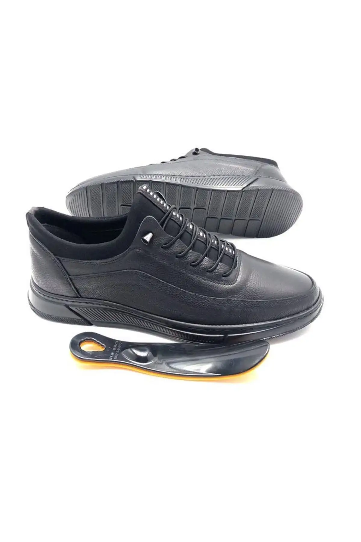 کفش سایز بزرگ مردانه   تمام اورتopedیک چرم طبیعی   بایکارا - 6209 کفش سایز بزرگ مردانه تمام اورتopedیک چرم طبیعی بایکارا - 6209