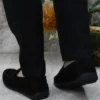 کفش رسمی مردانه 31020 لوافر چرم طبیعی سوئیدی مشکی - 5938