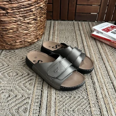 کفش راحتی خانه پاپوش روزمره پزشکی با زیره راحت آناتومیک و ارگونومیک برای استفاده عمومی و متناسب برای هر دو جنس، چسبی. - 7002