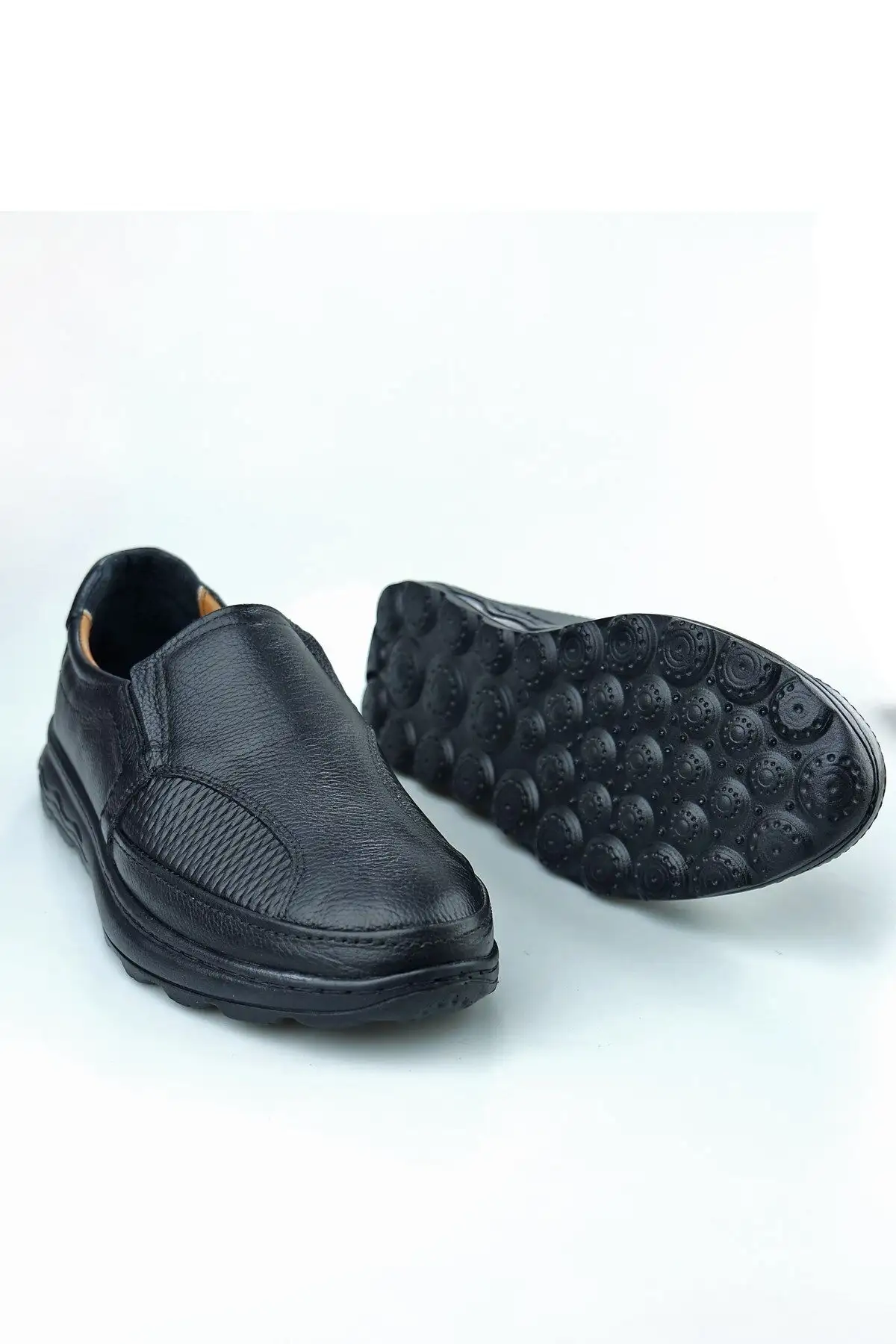 کفش رسمی مردانه Fm401 روزمره ortopedik با رویه چرم طبیعی و دارای پاپیونی بند دار. - 6005