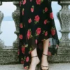 کفش صندل زنانه سندل پاشنه‌دار بنددار - 5969