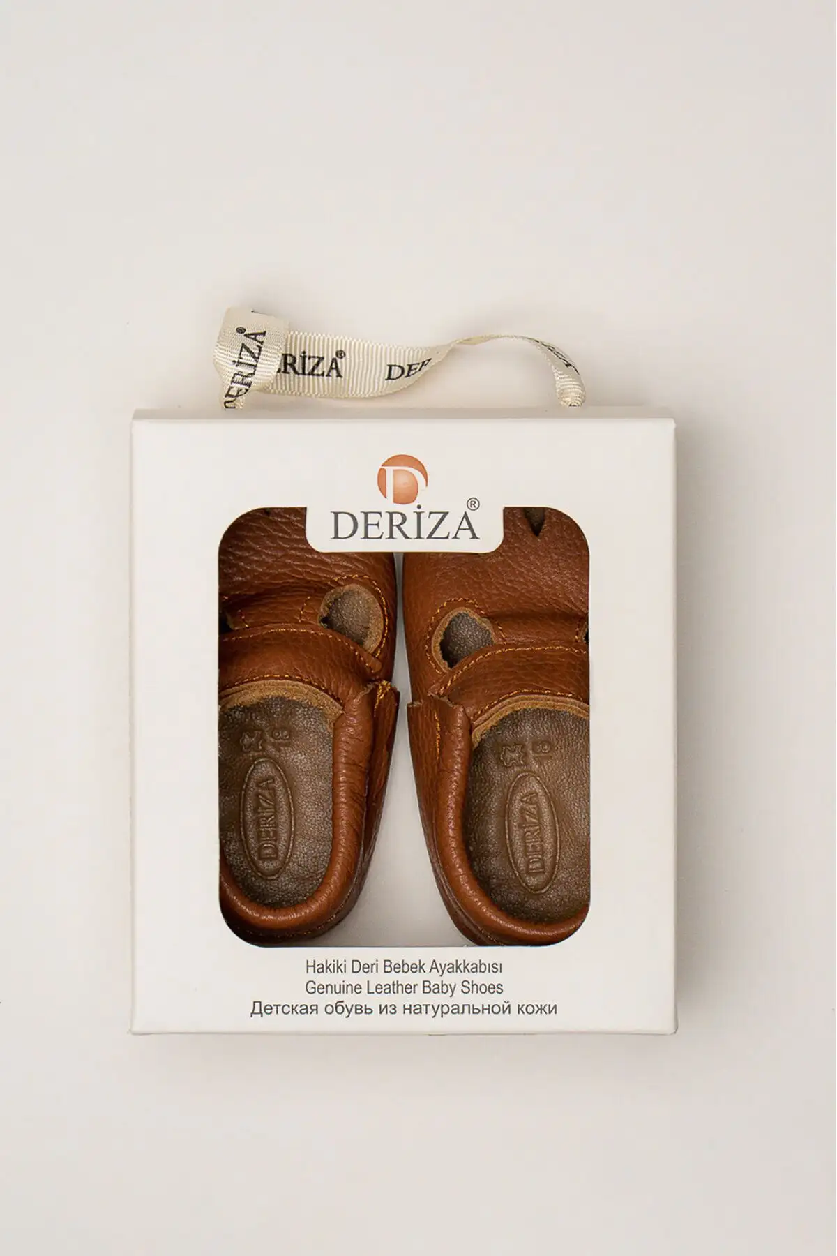 کفش نوزاد پسر تبا حکیکی،  بچهگانه چرمی - 7142 کفش نوزاد پسر تبا حکیکی، بچهگانه چرمی - 7142