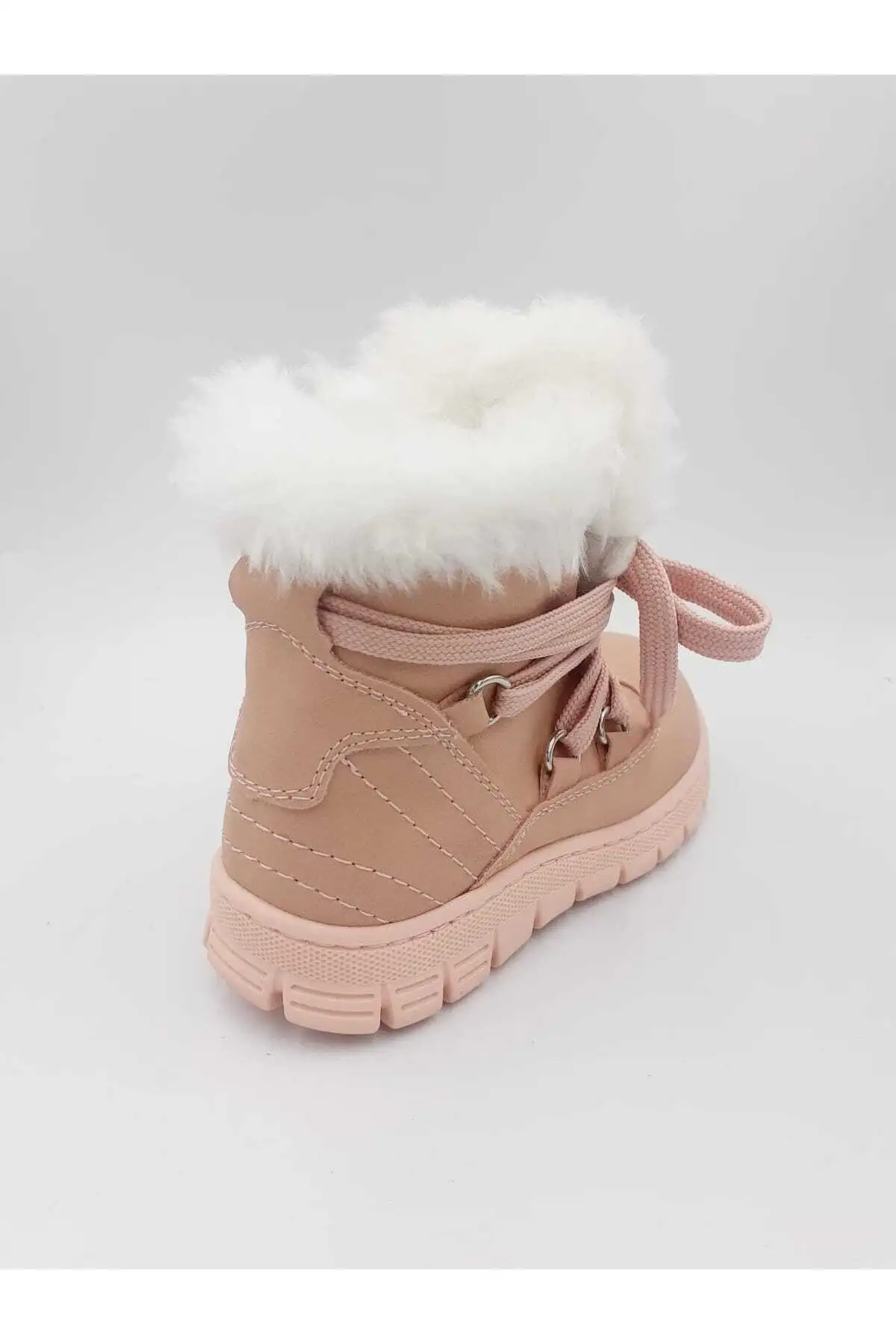 بوت بچگانه کفش روزمره زمستانی کفی پشمی دخترانه کپا با زیپ - 6153 بوت بچگانه کفش روزمره زمستانی کفی پشمی دخترانه کپا با زیپ - 6153