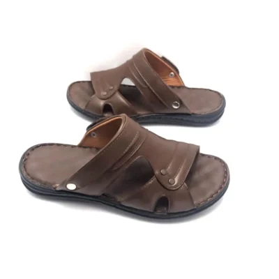 کفش سایز بزرگ مردانه راحتی چرم طبیعی اورتوپدیک سبک با ماساژ - 6831