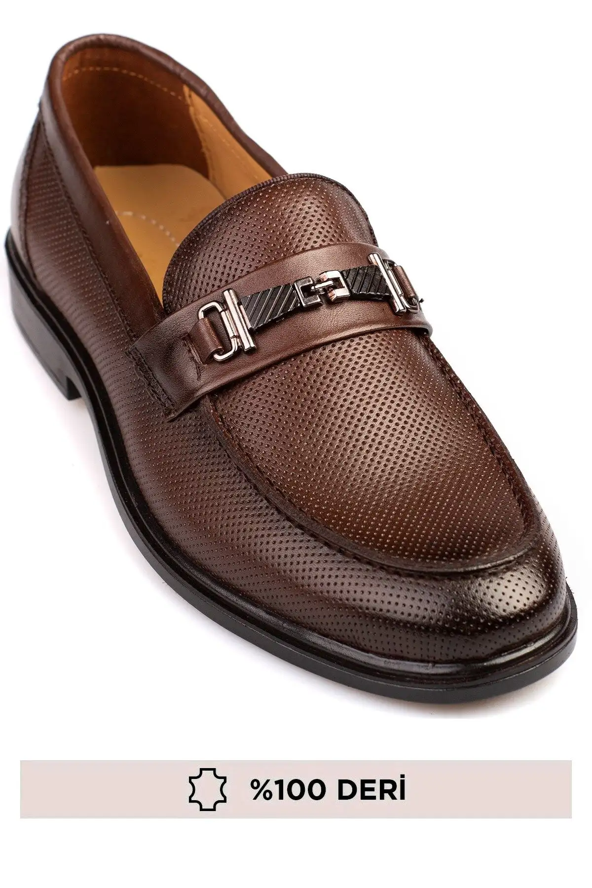 کفش رسمی مردانه لوفر از چرم طبیعی - 5942 کفش رسمی مردانه لوفر از چرم طبیعی - 5942