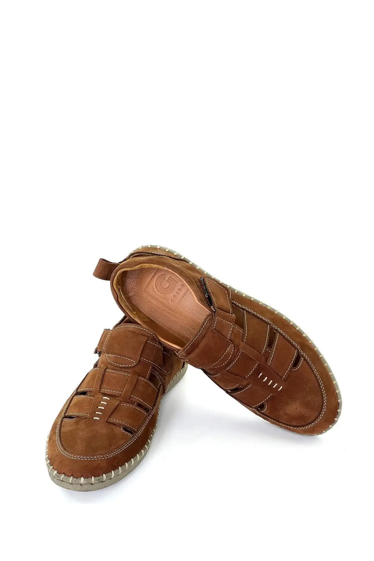 کفش سایز بزرگ مردانه صندل  چرم اصل، قابل آموزش نرم و ارگونومیک،  ، رنگ قهوهای 1253 - 6213 کفش سایز بزرگ مردانه صندل چرم اصل، قابل آموزش نرم و ارگونومیک، ، رنگ قهوهای 1253 - 6213