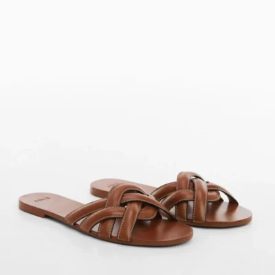 کفش صندل زنانه سندل بند چرمی - 5970