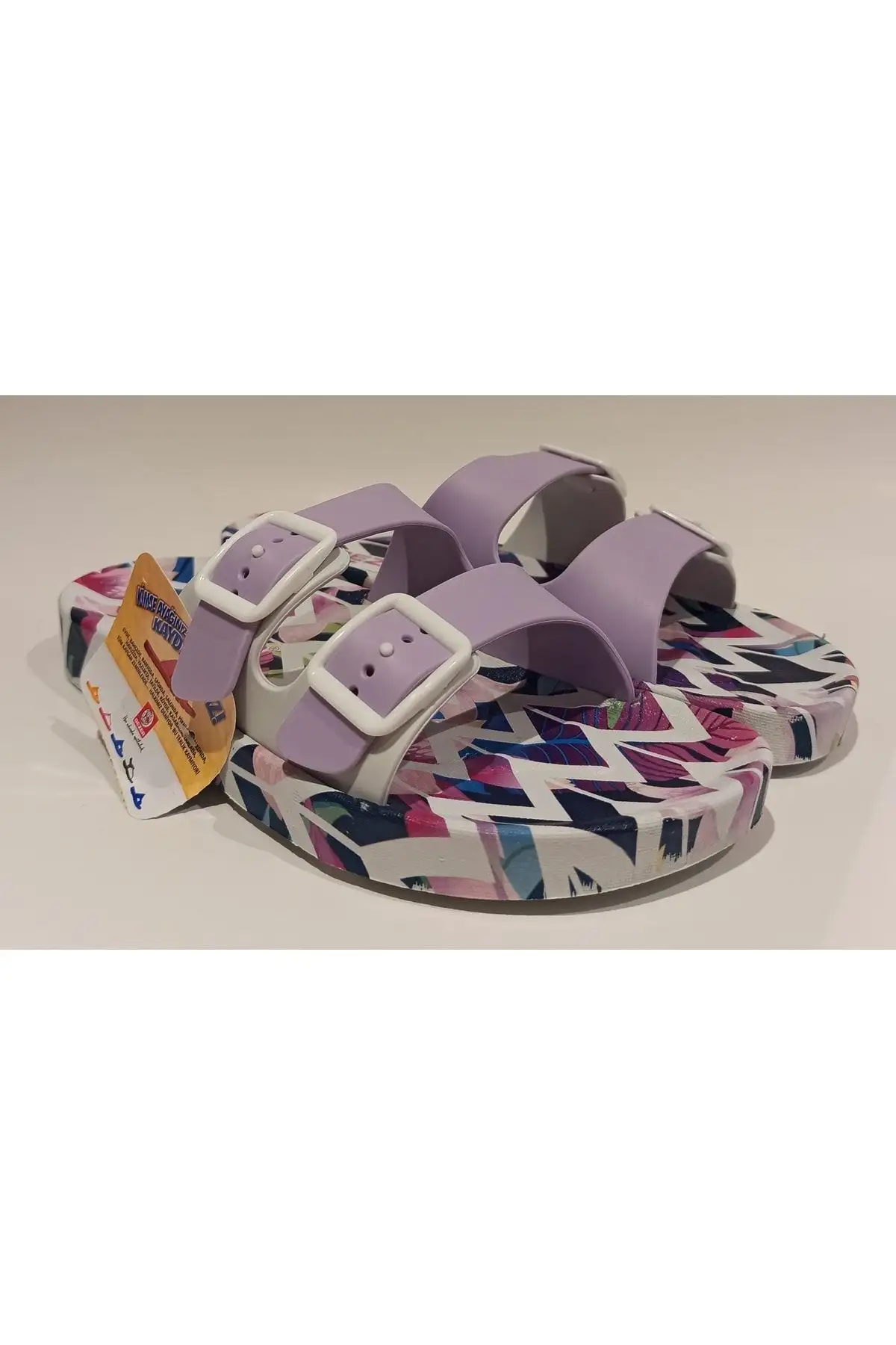 کفش راحتی خانه صندل آناتومیک با کفی قابل تنظیم و سگک برای ساحل، استخر، بالکن، تراس، حمام، و خیابان - 6346