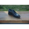 کفش رسمی مردانه زمستانی برنی مدل M574، از چرم طبیعی با زیره لاستیکی و بنددار - 6008