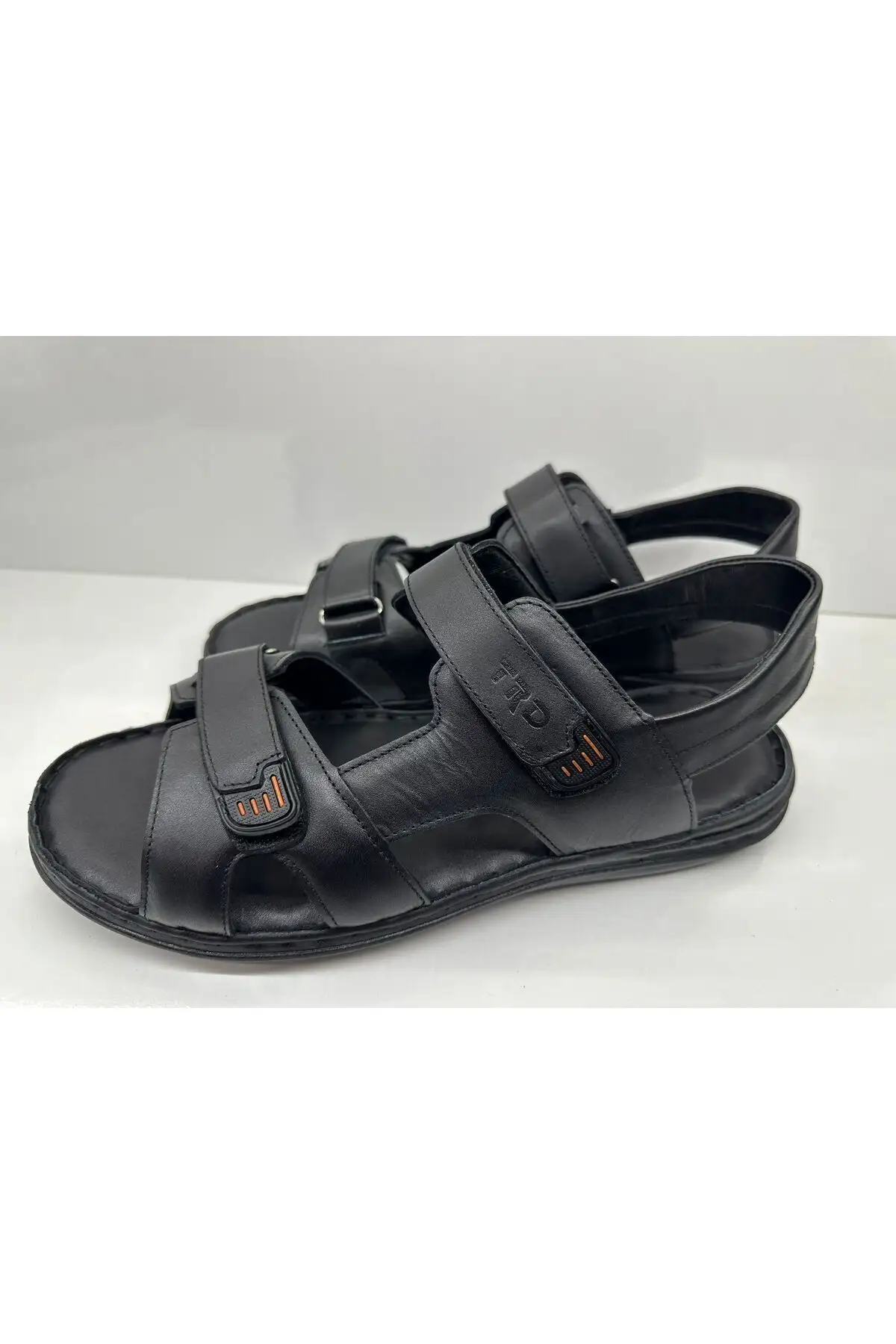 کفش سایز بزرگ مردانه ساباندل  با کفی اورتوپدیک و چرم سیاه 186 - 6834 کفش سایز بزرگ مردانه ساباندل با کفی اورتوپدیک و چرم سیاه 186 - 6834