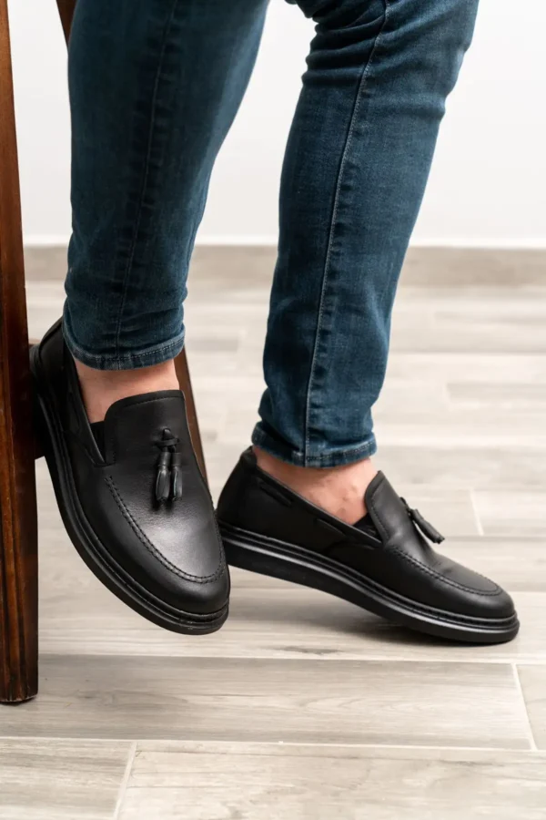 کفش رسمی مردانه 1. کلاسیک 2. چرم طبیعی 3. روزمره 4. loafer - 6363