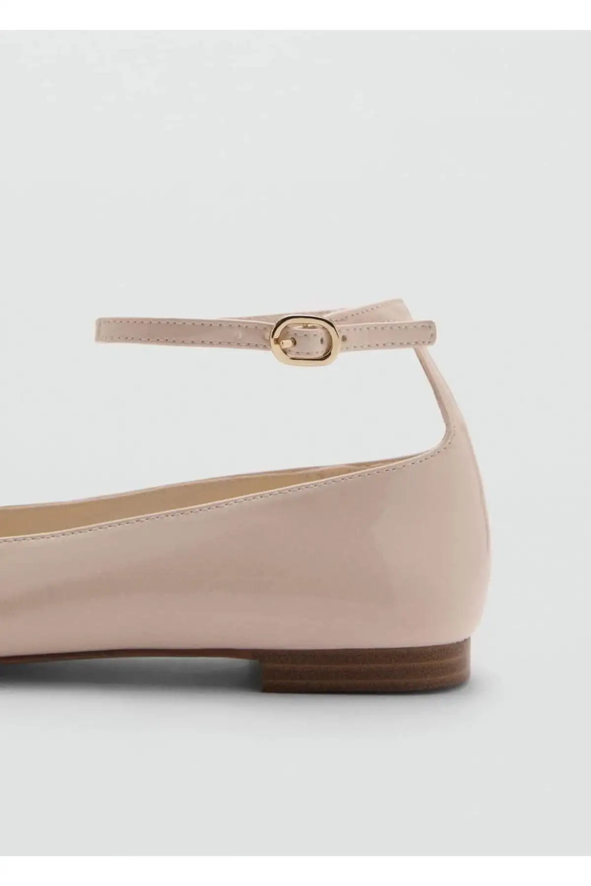 کفش تخت زنانه بافت براق با بند - پاپوش مجلسی - 5808