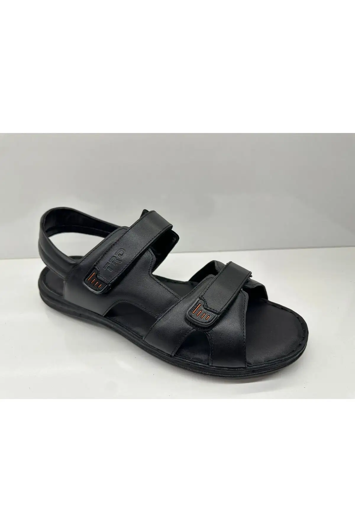 کفش سایز بزرگ مردانه ساباندل  با کفی اورتوپدیک و چرم سیاه 186 - 6834 کفش سایز بزرگ مردانه ساباندل با کفی اورتوپدیک و چرم سیاه 186 - 6834