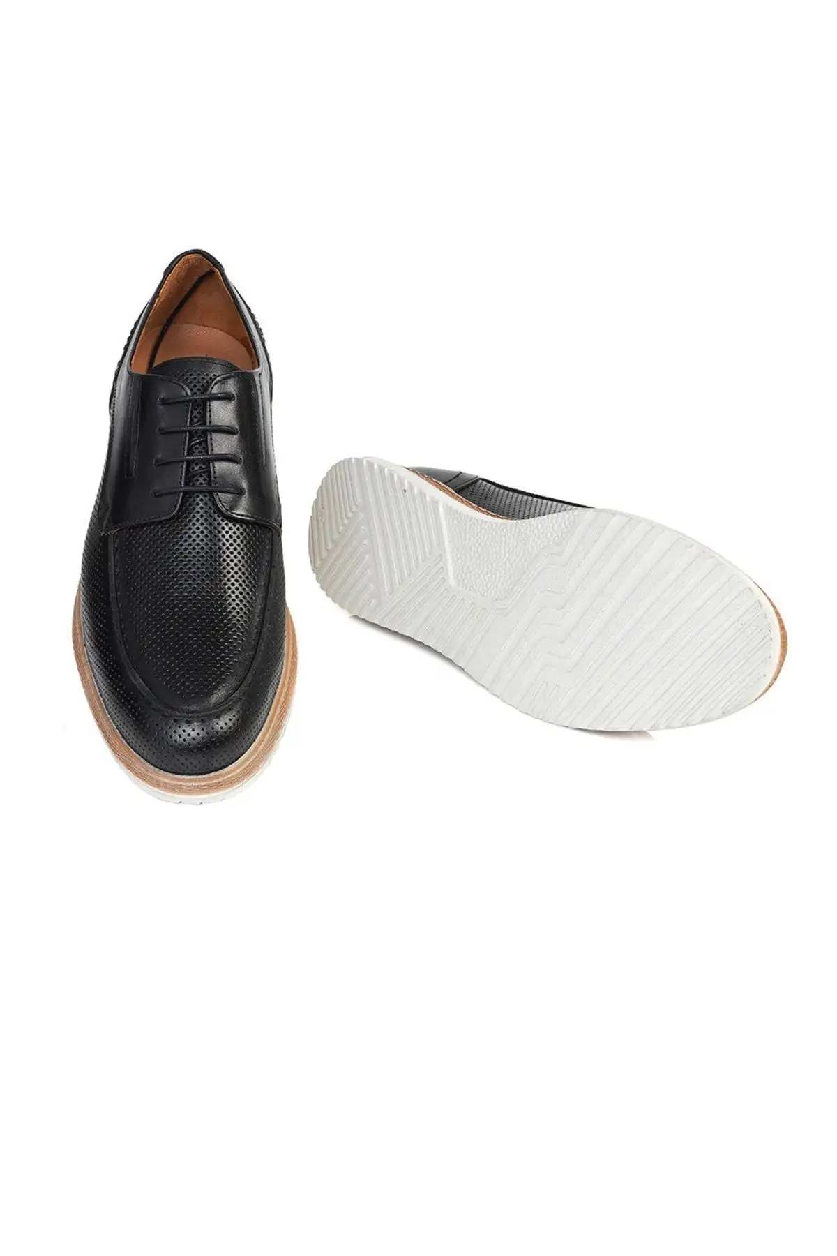 کفش رسمی مردانه   چرم طبیعی مشکی کژوال - 6959 کفش رسمی مردانه چرم طبیعی مشکی کژوال - 6959