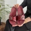 کفش راحتی خانه دمپایی زنانه با کفی آناتومیک طبی اورتپدیک کلاسیک با یک بند، دمپایی مادر، دمپایی خیابانی - 7009