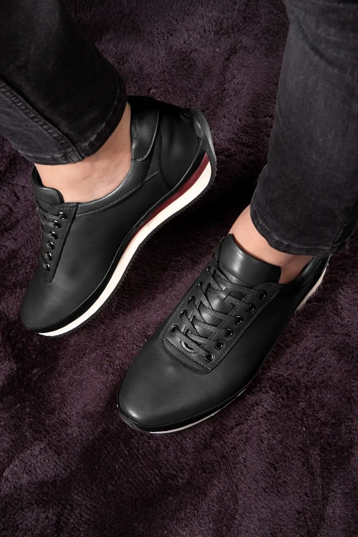 کفش سایز بزرگ مردانه  روزانه  چرمی ساده ،  های گاه به گاه ،  چرمی 100 ٪ - 5660 کفش سایز بزرگ مردانه روزانه چرمی ساده ، های گاه به گاه ، چرمی 100 ٪ - 5660