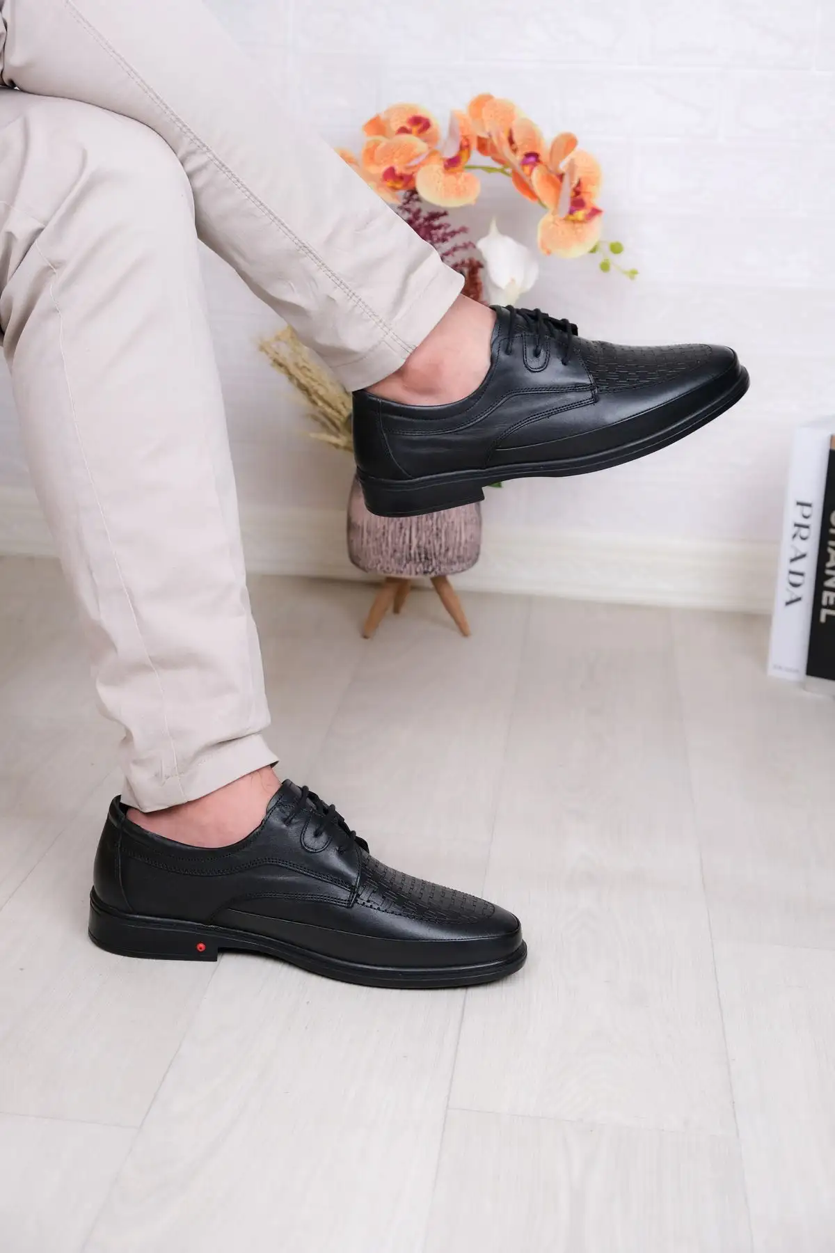 کفش رسمی مردانه بسیار سبک و نرم از چرم طبیعی - 7035