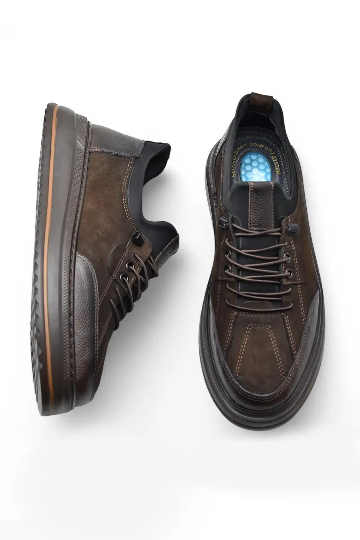 کفش روزمره مردانه تاب ۵۵۰:    با زیره ارتوپدی ژلهای از چرم طبیعی. - 6485 کفش روزمره مردانه تاب ۵۵۰: با زیره ارتوپدی ژلهای از چرم طبیعی. - 6485