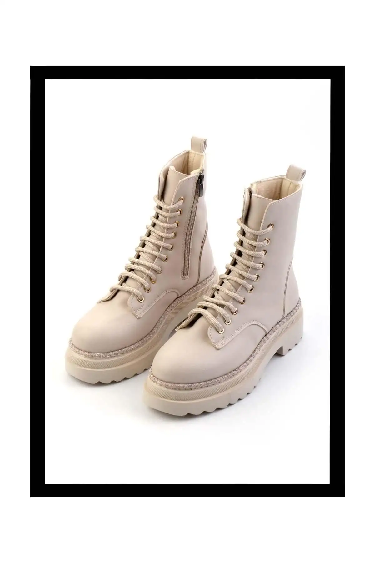 بوت و نیم‌ بوت زنانه Bot ی بژ K02377030609 - 6190