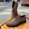 کفش روزمره مردانه اکسفورد کلاسیک با زیره پُر شده از چرم طبیعی و اورتوپدیک - 6053