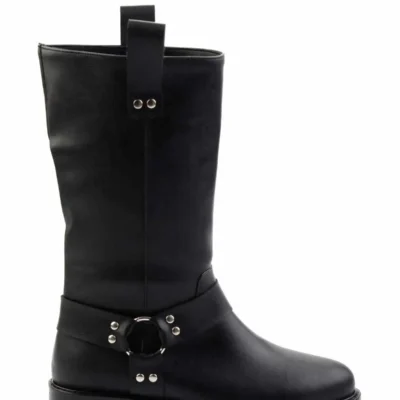 بوت و نیم بوت زنانه چکمه مشکی K02140436509 - 6191