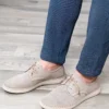 کفش روزمره مردانه 1. چرمی اصل 2. 3. تابستانی 4. لوفر به رنگ بژ - 6483
