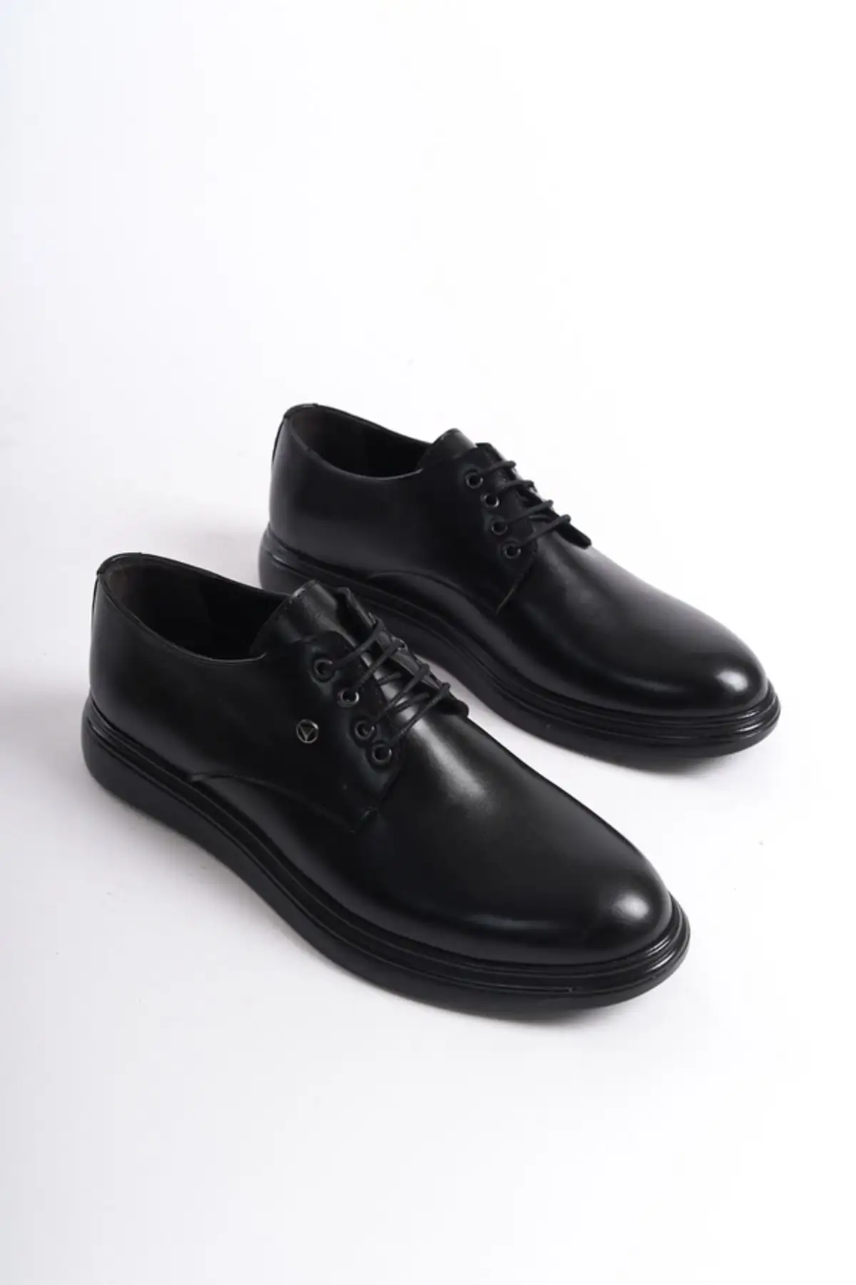کفش رسمی مردانه Mbrgn86-s  loafer  چرم مشکی با بند - 6369 کفش رسمی مردانه Mbrgn86-s loafer چرم مشکی با بند - 6369