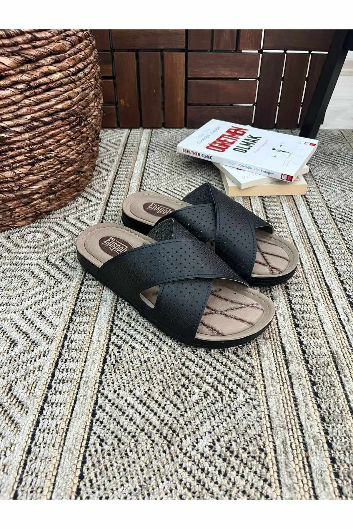 کفش راحتی خانه دمپایی پزشکی مردانه با کفی تمام ارتوپدیک نرم و کفی پوف، سازگار با پاشنهدرد و از جنس چرم مصنوعی. - 7011 کفش راحتی خانه دمپایی پزشکی مردانه با کفی تمام ارتوپدیک نرم و کفی پوف، سازگار با پاشنهدرد و از جنس چرم مصنوعی. - 7011