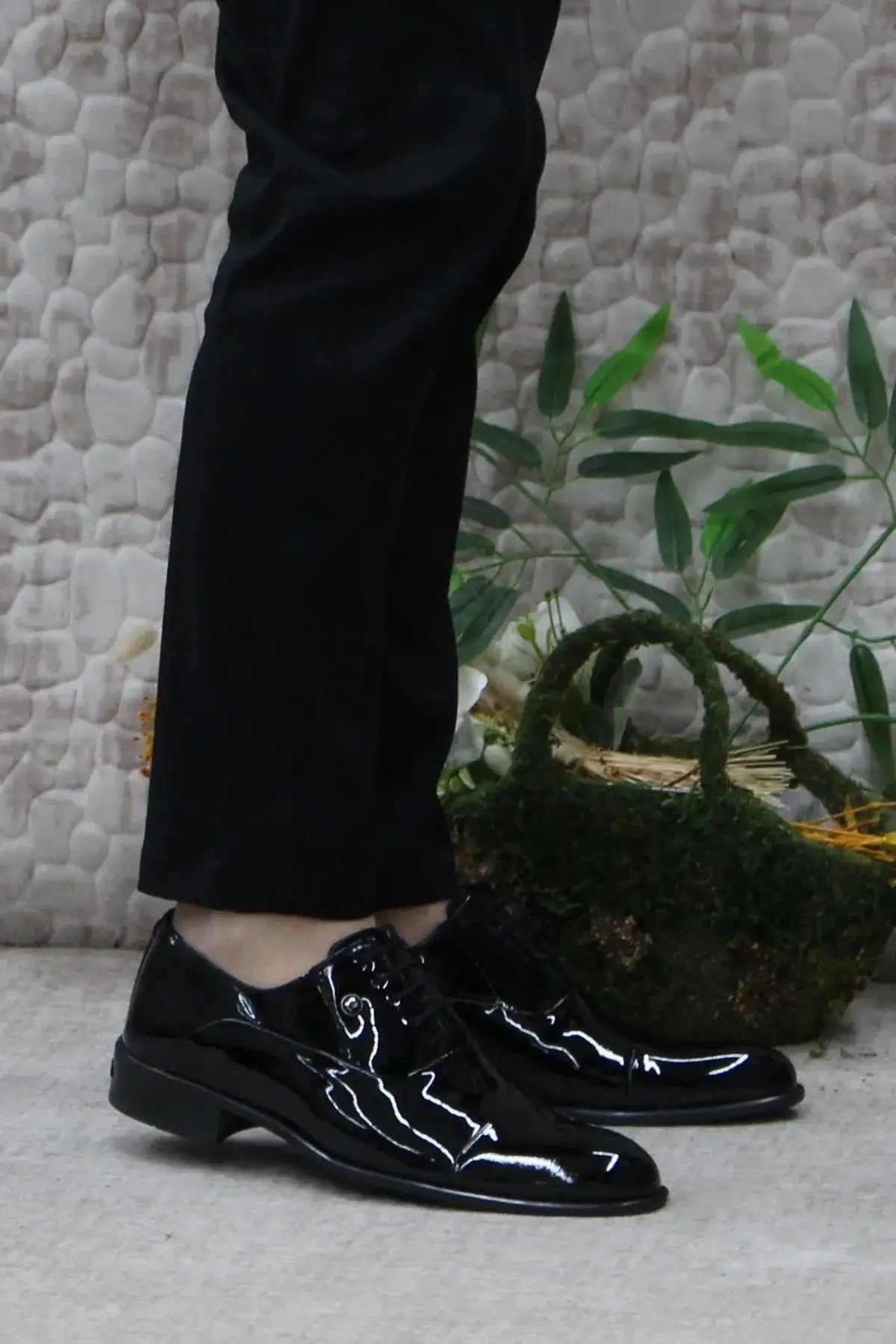 کفش رسمی مردانه - اسنیکر( ورزشی) پزشکی راحتی مشکی از جنس چرم طبیعی - دامادی مناسب برای زیر کت و شلوار - 6373