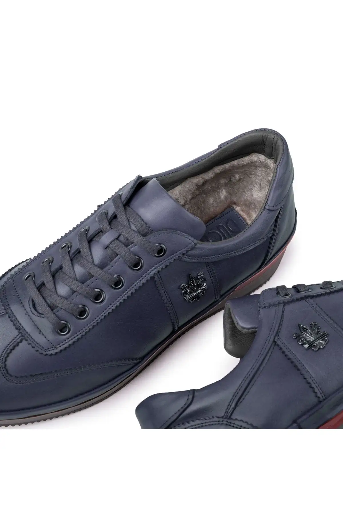 کفش سایز بزرگ مردانه  روزمره  از چرم طبیعی با داخل پشمی،  زمستانی پشمی - 6713 کفش سایز بزرگ مردانه روزمره از چرم طبیعی با داخل پشمی، زمستانی پشمی - 6713