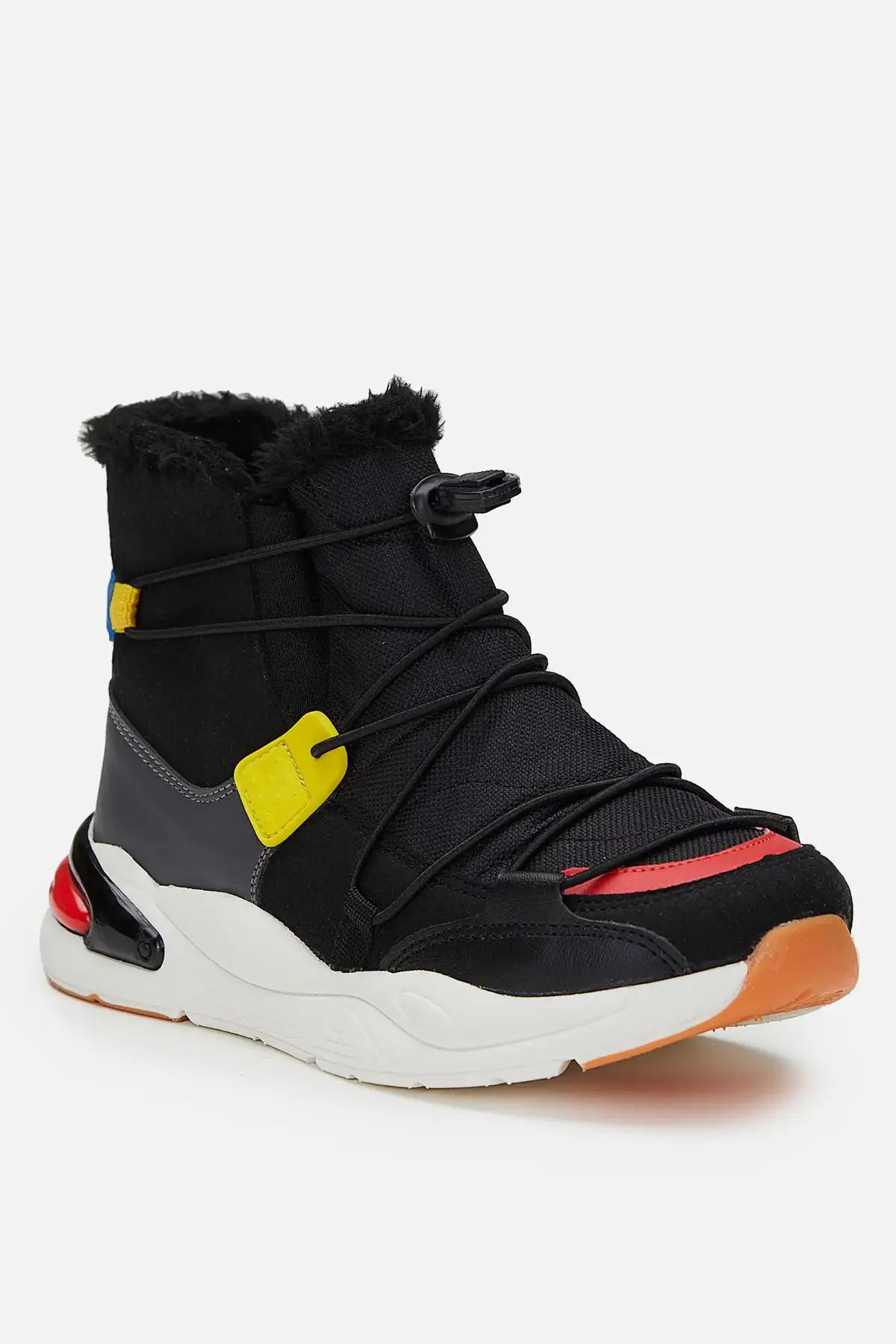 بوت بچگانه پابلو چکمه سیاه مردانه پسرانه با پشم - 5579 بوت بچگانه پابلو چکمه سیاه مردانه پسرانه با پشم - 5579