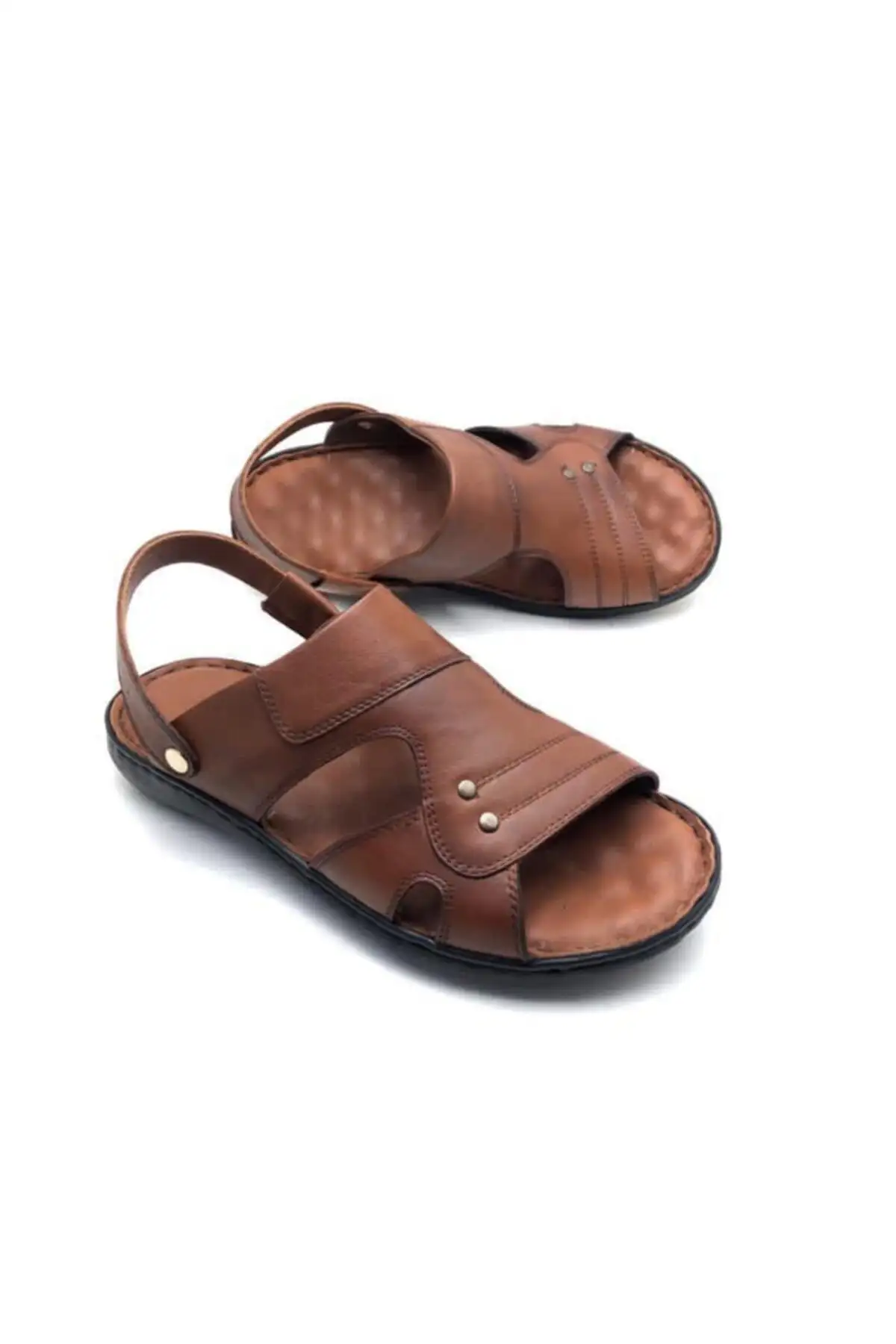 کفش سایز بزرگ مردانه سندل تمام اورتوپدیک  از چرم طبیعی - 6832 کفش سایز بزرگ مردانه سندل تمام اورتوپدیک از چرم طبیعی - 6832