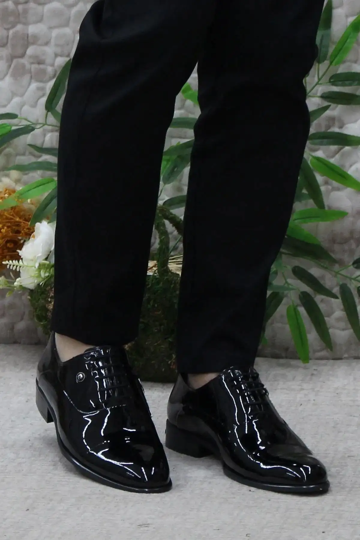 کفش رسمی مردانه - اسنیکر( ورزشی) پزشکی راحتی مشکی از جنس چرم طبیعی - دامادی مناسب برای زیر کت و شلوار - 6373