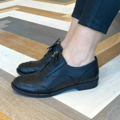 کفش روزمره مردانه زنانه سبک از چرم نرم طبیعی با داخلی و خارجی چرم - 6392