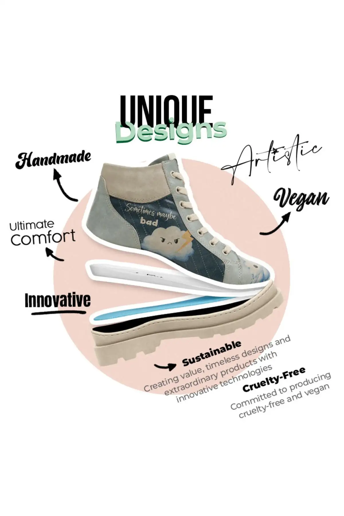 بوت و نیم بوت زنانه  مچدار  چرم گیاهی رنگ آبی فیرزهای - طراحی Sometimes Maybe Good - 6184 بوت و نیم بوت زنانه مچدار چرم گیاهی رنگ آبی فیرزهای - طراحی Sometimes Maybe Good - 6184