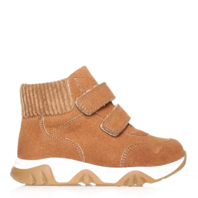 بوت بچگانه رومیزی نوزاد با طرح پارچه‌ای و قهوه‌ای - 6653