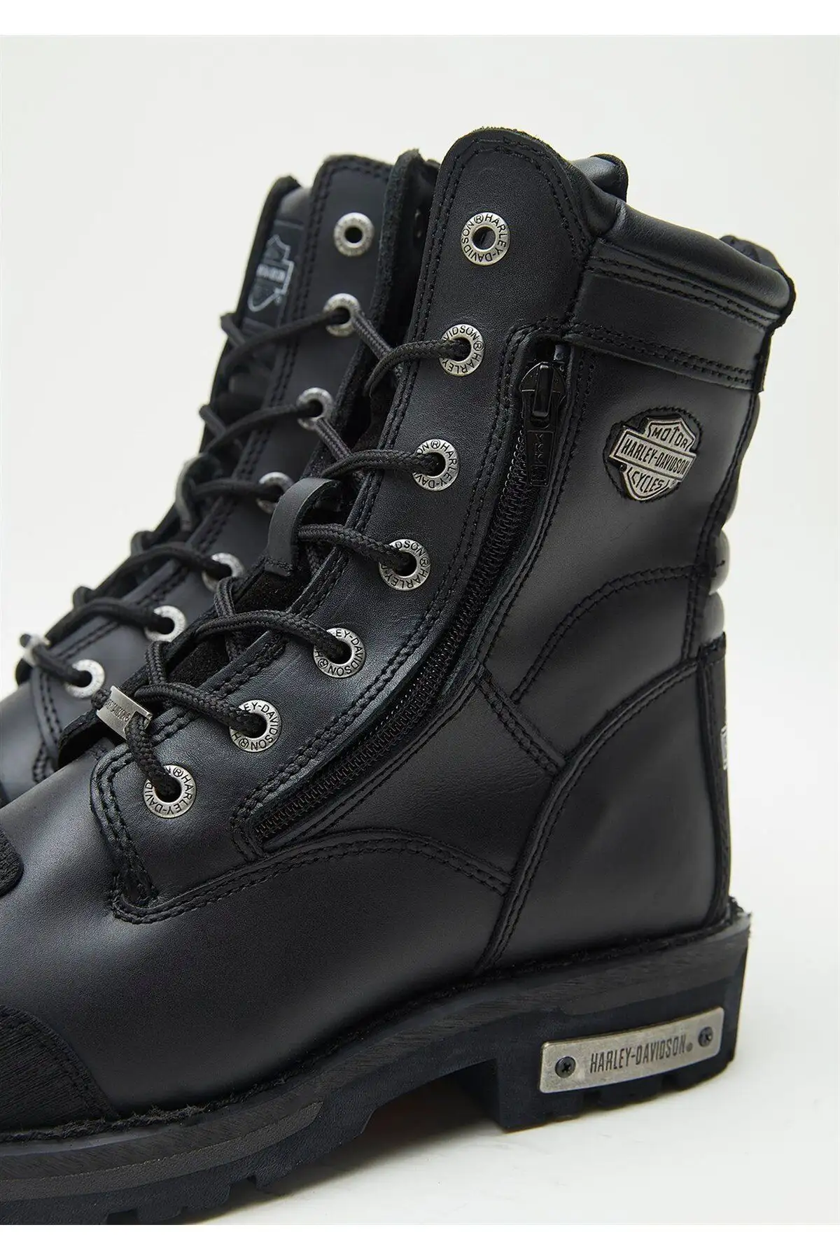 بوت مردانه چکمه چرمی سیاه ریدیک - 5598