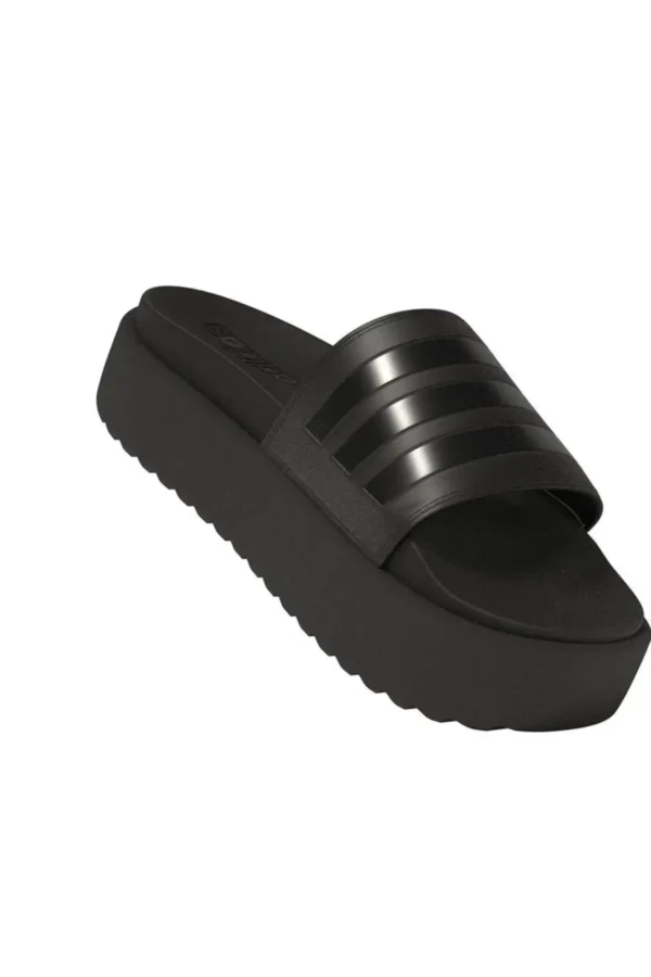 کفش راحتی خانه صندل پلتفرم زنانه مشکی مدل Hq6179-adilette - 5920