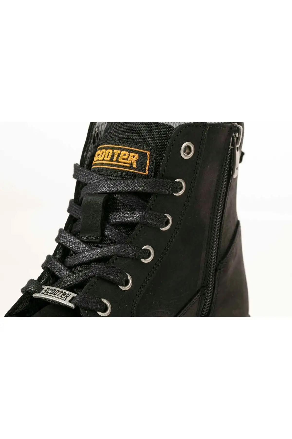 بوت مردانه چکمه چرم مشکی M5121cs - 5603