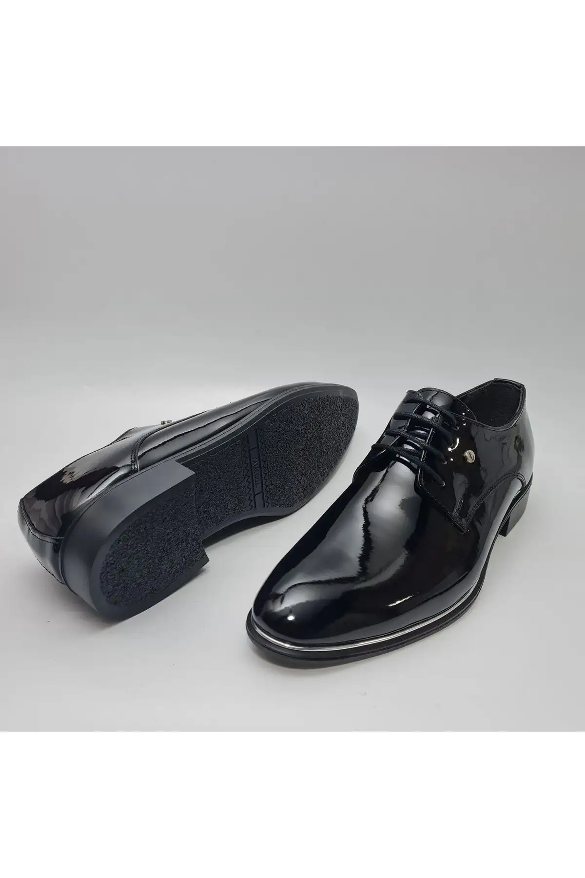 کفش رسمی مردانه مدل سادۀ چلسی مشکی جیر نمدی N570 - 6466