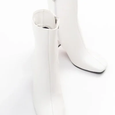 بوت و نیم بوت زنانه Bot تیللا با ریه سفید براق - 6705